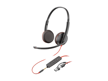 HP POLY BLACKWIRE C3225 UC STEREO USB-C BUSINESS HEADSET (USB-C + 3.5MM)