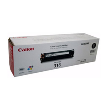 Canon CART316BK Black Toner Cartridge Genuine for LBP5050N