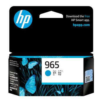 HP 965 Cyan Original Ink Cartridge