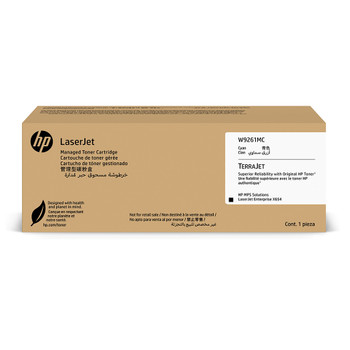 HP LaserJet W9261MC Managed High Yield Cyan Toner Cartridge for X654 Genuine