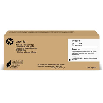 HP W9251MC Cyan Managed Original LaserJet Toner Cartridge