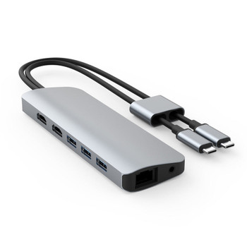 Targus HyperDrive VIPER 10-in-2 USB-C Hub - Silver