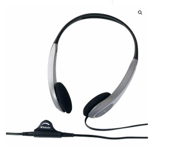 Verbatim Multimedia Headset with Volume Control Headphone - Ideal for Office, Education, Business, SME, Suitable for PC, Laptop, Desktop