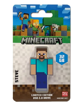Verbatim Minecraft Steve - Collector's Edition USB Flash Drive - 32GB - Steve. Retail Pack - Minecraft Movie 2025