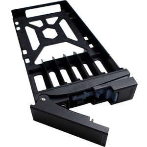 SSD Tray for 2.5" drives without key lock, black, plastic, tooless