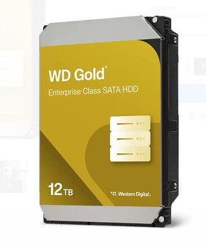 Western Digital Gold 12TB 3.5' Enterprise Class SATA 6 Gb/s HDD 7200 RPM Cache Size  256MB 5-Year Limited Warranty