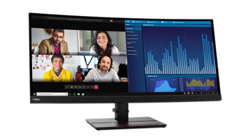 LENOVO ThinkVision P34W-20 34" UWQHD 3800R CURVED IPS BUSINESS MONITOR (100W USB-C PD + HUB)