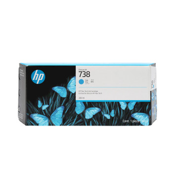 HP 738 300-ml Cyan Ink Cartridge for DesignJet T850/T950