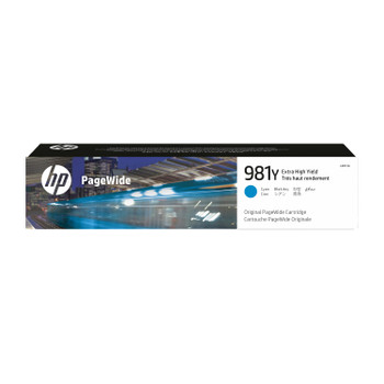 HP 981Y Extra High Yield Cyan Original PageWide Cartridge (L0R13A)