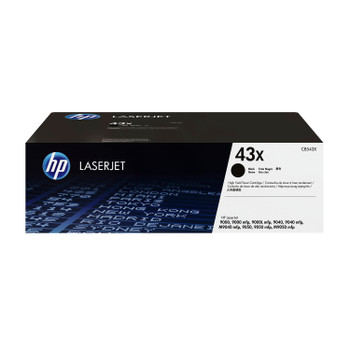 HP 43X (C8543X) LaserJet High Yield Black Toner Cartridge Genuine