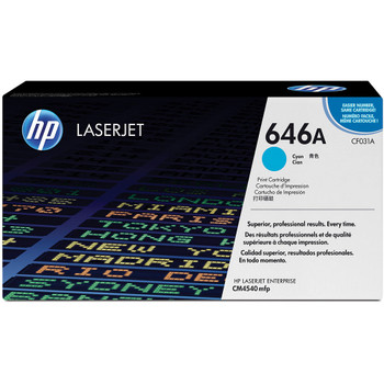 HP 646A (CF031A) Cyan LaserJet Toner Cartridge Genuine