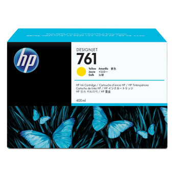 HP 761 400-ml Yellow Ink Cartridge for DesignJet T7100/T7200
