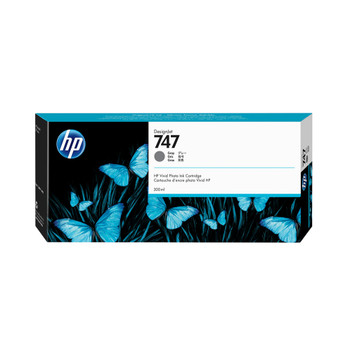 HP 747 300-ml Gray Ink Cartridge for DesignJet Z9+ Series Genuine