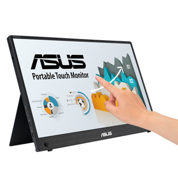 ASUS ZenScreen Touch MB16AMTR 16" IPS FHD PORTABLE USB-C Touchscreen Monitor