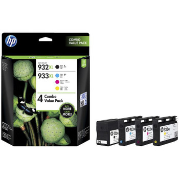 HP 932XL Black/933XL Cyan/Magenta/Yellow 4-pack Original Ink Cartridges
