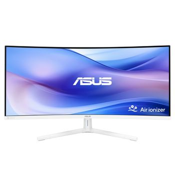 ASUS VU34WCIP-W 34" 100Hz UWQHD CURVED Monitor - White (65W USB-C PD + Hub)
