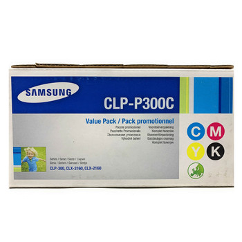 Samsung CLP-P300C CLP-300/CLX-2160/3160 Colour Toner Cartridge 4 Pack Genuine