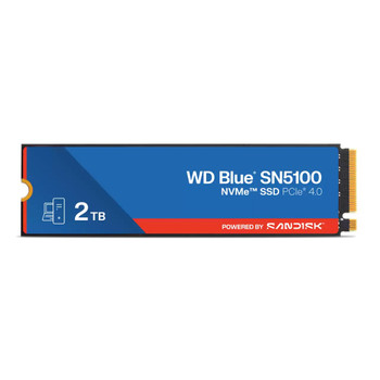 Western Digital WD Blue SN5100 NVMe™ SSD - 2TB, M.2 2280, PCIe Gen4, Read 7100MB/s, Write 6700MB/s, 1000K/1300K IOPS, TBW 900, 5yr Warranty