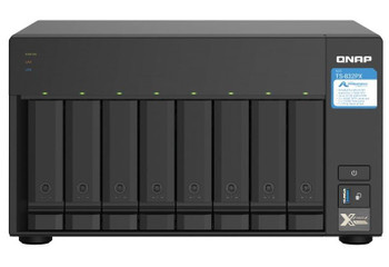 QNAP TS-832PX-4G 8-Bay NAS, AL324 64-bit quad-core 1.7GHz, 4GB DDR4 SODIMM RAM(1 x 4GB, max 16GB), 8 x 3.5"/ 2.5" drive slots, 2 x 10GbE SFP, 2x2.5GbE, 2Y