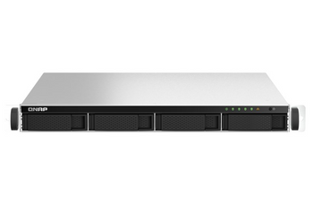 QNAP TS-464U-RP-8G,1U 4-Bay rackmount NAS, IntelÂ® CeleronÂ® N5105/N5095 quad-core, 8GB RAM onboard (not expandable), 4 x 3.5"/2.5" SATA 6Gb/ 3 Yr WTY (No Rail)