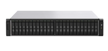QNAP TS-h2490FU-7302P-128G, 24-Bay all-flash NAS, NVMe Gen3 x4, AMD EPYC 7302P 3.0GHz, 128GB  RAM, 2 x 2.5GbE LAN, 4 x 25GbE SFP28, RP,w/o Rail Kit, 5 Yrs WTY