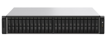 QNAP TS-h2490FU-7232P-64G,24-Bay all-flash NAS, NVMe Gen3 x4, AMD EPYC 7232P 3.1GHz, 64GB  RAM, 2 x 2.5GbE LAN, 2 x 25GbE SFP28, w/o Rail Kit, 5 Yrs WTY
