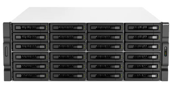 QNAP TS-h3087XU-RP-E2378-64G, 30-Bay 4U rackmount NAS, Intel Xeon E-2378 8 cores/16 threads 2.6 GHz processor (boost up to 4.8 GHz), 64 GB ECC DDR4, 3 Yrs WTY