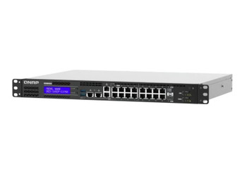 QNAP QGD-1602P-C3558-8G Smart Edge PoE Switch with 2.5GbE and 10GbE Capability for the Wi-Fi 6 & SD-WAN Generation