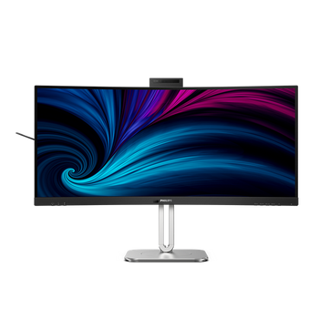 Philips 34" UWQHD Thunderbolt Video Conferencing Business Monitor (100W USB-C PD + Hub + Webcam)