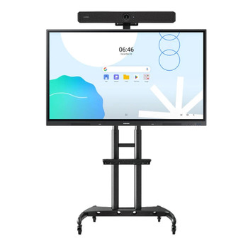 Bundle Deal : Samsung 75" 4K Android 13 Interactive Display + Trolley  + Yamaha CS-800 Videobar