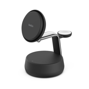 Belkin UltraCharge Pro 3-in-1 Magnetic Charging Dock with Qi2 25W - Charcoal