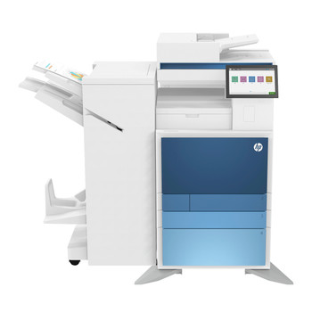 HP Color LaserJet Managed MFP E877dn 40ppm / 50ppm / 60ppm / 70ppm A3 Colour Multifunction Printer/Copier + 2000 sheet High Capacity Paper Tray/Stand + Booklet Finisher