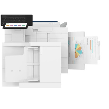 HP Color LaserJet Managed Flow MFP E877z 40ppm / 50ppm / 60ppm / 70ppm A3 Colour Multifunction Printer/Copier + 2000 sheet High Capacity Paper Tray/Stand + Inner Finisher