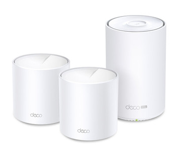 TP-Link Deco X50-DSL(3-pack) AX3000 VDSL Whole Home Mesh WiFi 6 Router, 574 Mbps at 2.4 GHz + 2402 Mbps at 5 GHz, VDSL Profile 35b 350/60 Mbps