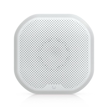 Ubiquiti Siren, White, All-weather SuperLink Siren Delivering 110 DB Alarm, Emergency LED Lighting Powered Using Battery, DC Input.