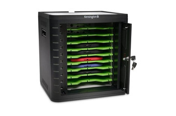 KENSINGTON 10-BAY CHARGE & SYNC CABINET FOR TABLETS