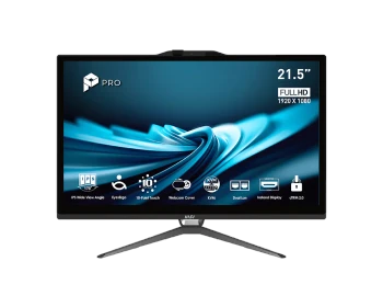 MSI PRO AP222T 21.5" Touchscreen All-in-One Business PC G7400 8GB 128GB WiFi W11P