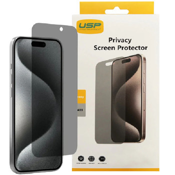 USP Apple iPhone 17 Pro / iPhone 17 / iPhone 16 Pro (6.3') Privacy Screen Protector - Privacy Protection, Scratch Resistant,5 Years Warranty