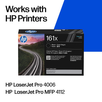 HP 161X (W1610X) High Yield Black Toner Cartridge for LaserJet 4006/4112 Genuine