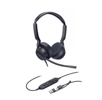 *LS Yealink UH42SE Dual UC USB-C/A, USB Wired Headset, Noise-Canceling Microphone, Leather Ear Cushions Control