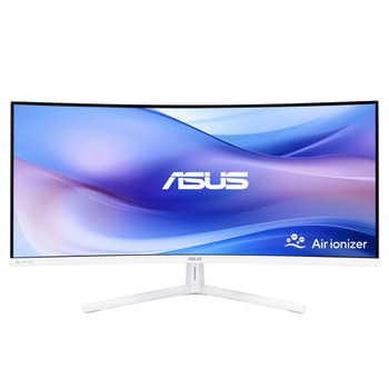 ASUS VU34WCIP-W 34" 100Hz UWQHD 1500R CURVED MONITOR - WHITE (65W USB-C PD + HUB)