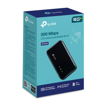 (E)TP-Link M7400 300 Mbps LTE-Advanced Mobile Wi-Fi Supports up to 32 devices simultaneously, up to 300 Mbps download and 50 Mbps upload speeds