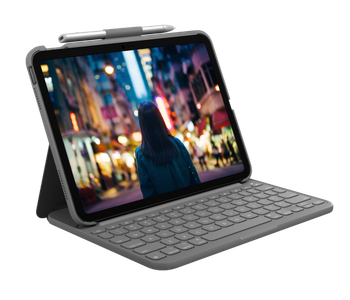 Logitech Slim Folio for iPad (10th Gen / A16) - Grey