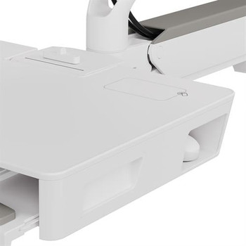 Ergotron CareFit Combo System with Worksurface, Compact Keyboard & Monitor Mount Workstation