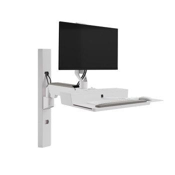 Ergotron CareFit Combo System, Compact Keyboard & Monitor Mount Workstation (Keyboard Tray Only)