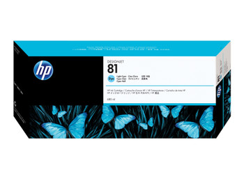 HP 81 680ml Light Cyan Dye Ink Cartridge (C4934A)