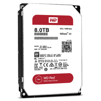 WD RED NAS 8TB 128MB, 5400RPM, 3.5" HDD