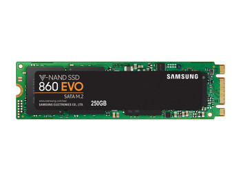 Samsung SSD 860 EVO 250GB, V-NAND, M.2 (2280), SATA III 6GB/s, 150TBW, 5 Years Warranty