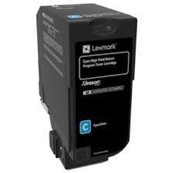 Lexmark CX725 Cyan High Yield Return Program Toner Cartridge, 16K