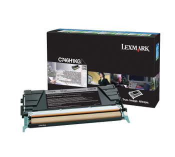 Lexmark C746, C748 Black High Yield Return Program Toner Cartridge (12K)
